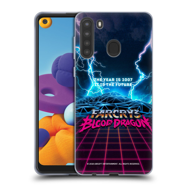 Far Cry 3 Blood Dragon Key Art Logo Soft Gel Case for Samsung Galaxy A21 (2020)