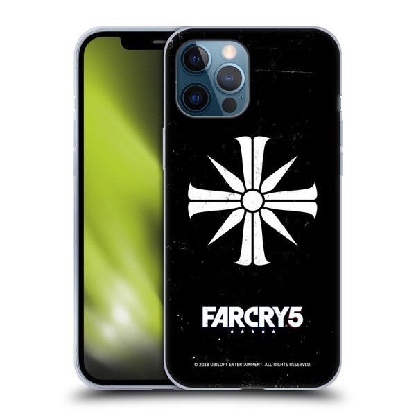 Far Cry 5 Key Art And Logo Distressed Look Cult Emblem Soft Gel Case for Apple iPhone 12 Pro Max