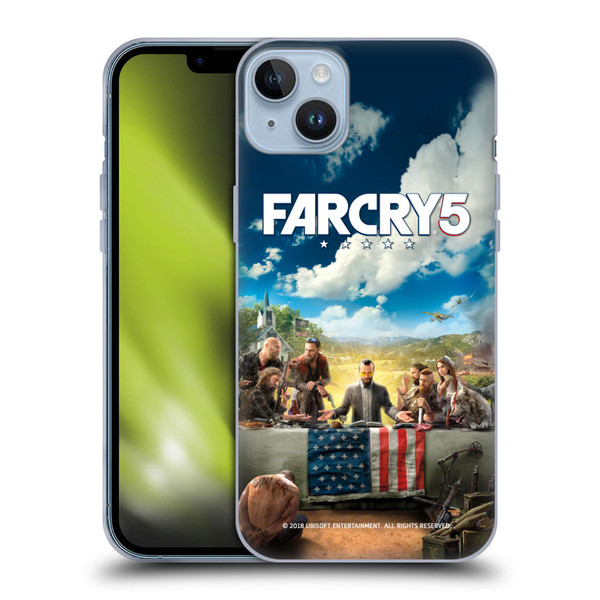 Far Cry 5 Key Art And Logo Main Soft Gel Case for Apple iPhone 14 Plus