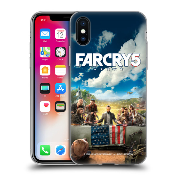 Far Cry 5 Key Art And Logo Main Soft Gel Case for Apple iPhone X / iPhone XS