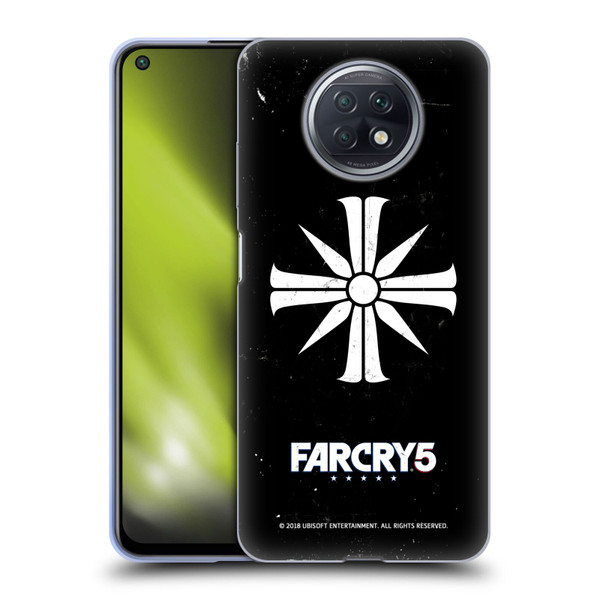 Far Cry 5 Key Art And Logo Distressed Look Cult Emblem Soft Gel Case for Xiaomi Redmi Note 9T 5G