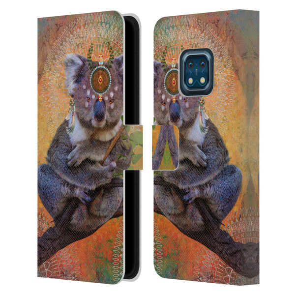 Jena DellaGrottaglia Animals Koala Leather Book Wallet Case Cover For Nokia XR20