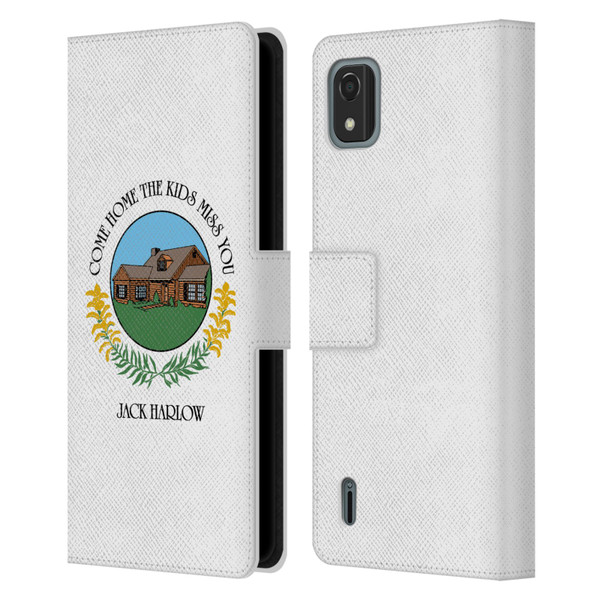 Jack Harlow Graphics Come Home Badge Leather Book Wallet Case Cover For Nokia C2 2nd Edition