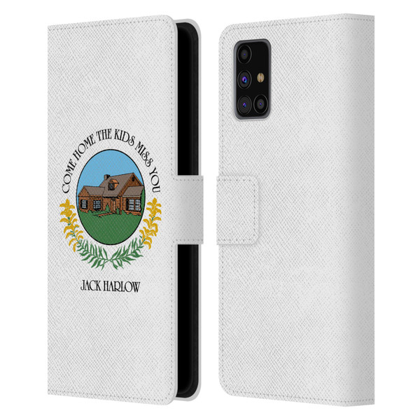 Jack Harlow Graphics Come Home Badge Leather Book Wallet Case Cover For Samsung Galaxy M31s (2020)
