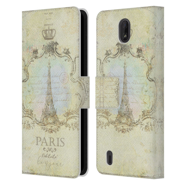 Jena DellaGrottaglia Assorted Paris My Embrace Leather Book Wallet Case Cover For Nokia C01 Plus/C1 2nd Edition