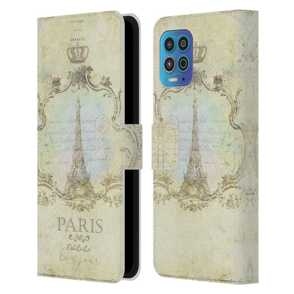 Jena DellaGrottaglia Assorted Paris My Embrace Leather Book Wallet Case Cover For Motorola Moto G100