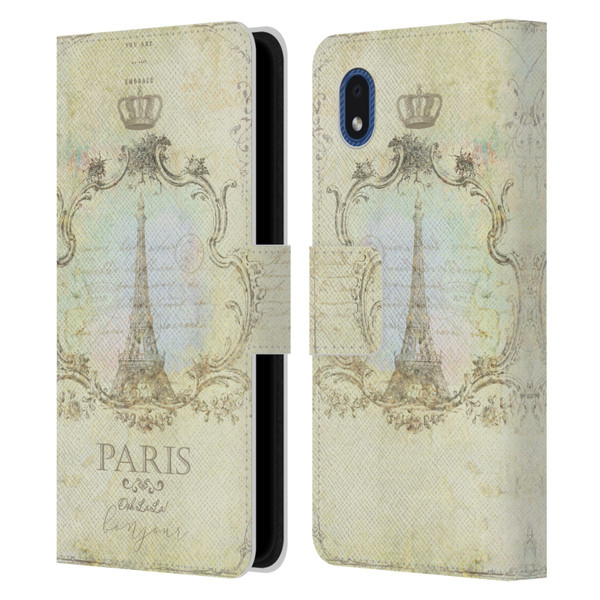 Jena DellaGrottaglia Assorted Paris My Embrace Leather Book Wallet Case Cover For Samsung Galaxy A01 Core (2020)