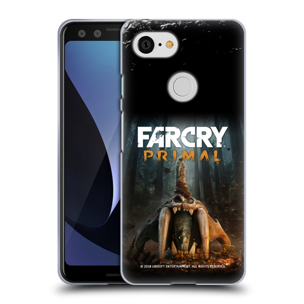 Far Cry Primal Key Art Skull II Soft Gel Case for Google Pixel 3