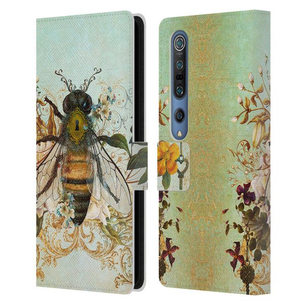 Jena DellaGrottaglia Insects Bee Garden Leather Book Wallet Case Cover For Xiaomi Mi 10 5G / Mi 10 Pro 5G