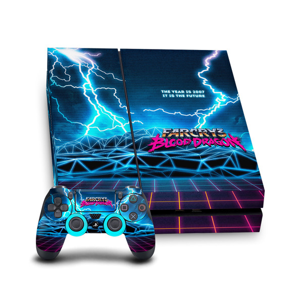 Far Cry 3 Blood Dragon Key Art Logo Vinyl Sticker Skin Decal Cover for Sony PS4 Console & Controller