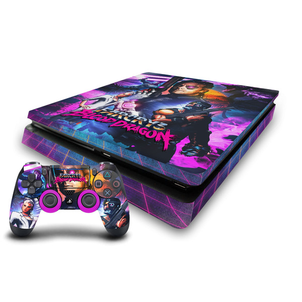 Far Cry 3 Blood Dragon Key Art Cover Vinyl Sticker Skin Decal Cover for Sony PS4 Slim Console & Controller