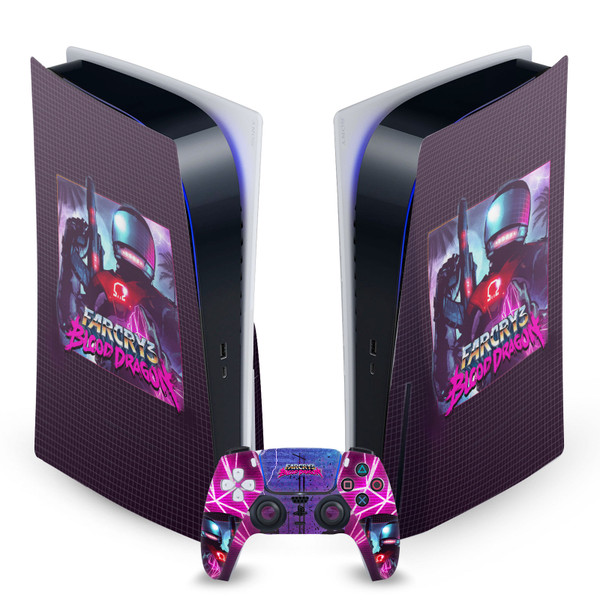 Far Cry 3 Blood Dragon Key Art Omega Vinyl Sticker Skin Decal Cover for Sony PS5 Disc Edition Bundle