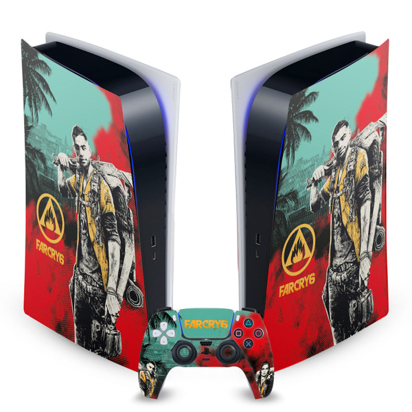 Far Cry 6 Graphics Male Dani Vinyl Sticker Skin Decal Cover for Sony PS5 Digital Edition Bundle