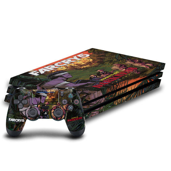 Far Cry Key Art Hour Of Darkness Vinyl Sticker Skin Decal Cover for Sony PS4 Pro Bundle