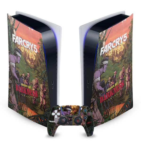 Far Cry Key Art Hour Of Darkness Vinyl Sticker Skin Decal Cover for Sony PS5 Digital Edition Bundle