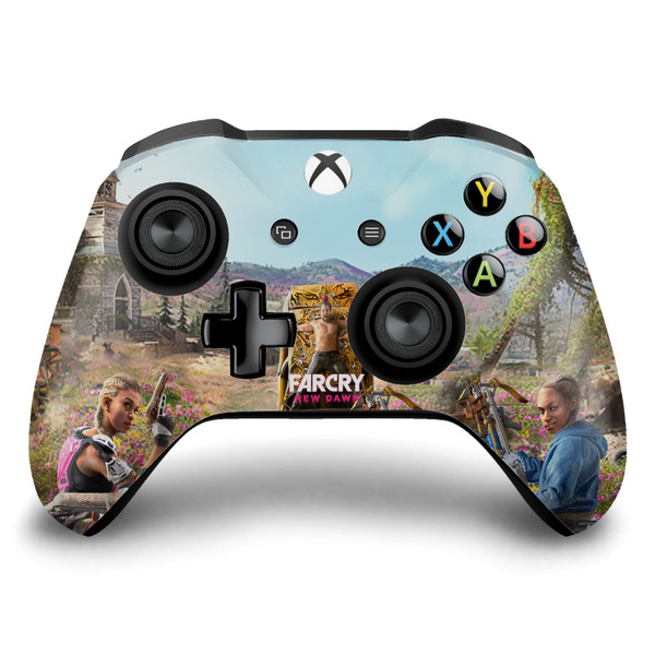 Far Cry New Dawn Key Art Twins Couch Vinyl Sticker Skin Decal Cover for Microsoft Xbox One S / X Controller