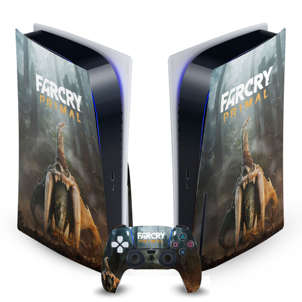 Far Cry Primal Key Art Skull II Vinyl Sticker Skin Decal Cover for Sony PS5 Disc Edition Bundle