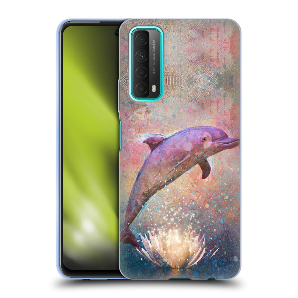 Jena DellaGrottaglia Animals Dolphin Soft Gel Case for Huawei P Smart (2021)