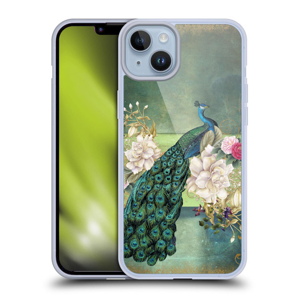 Jena DellaGrottaglia Animals Peacock Soft Gel Case for Apple iPhone 14 Plus