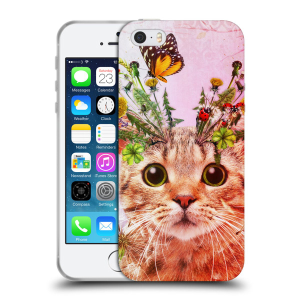 Jena DellaGrottaglia Animals Kitty Soft Gel Case for Apple iPhone 5 / 5s / iPhone SE 2016