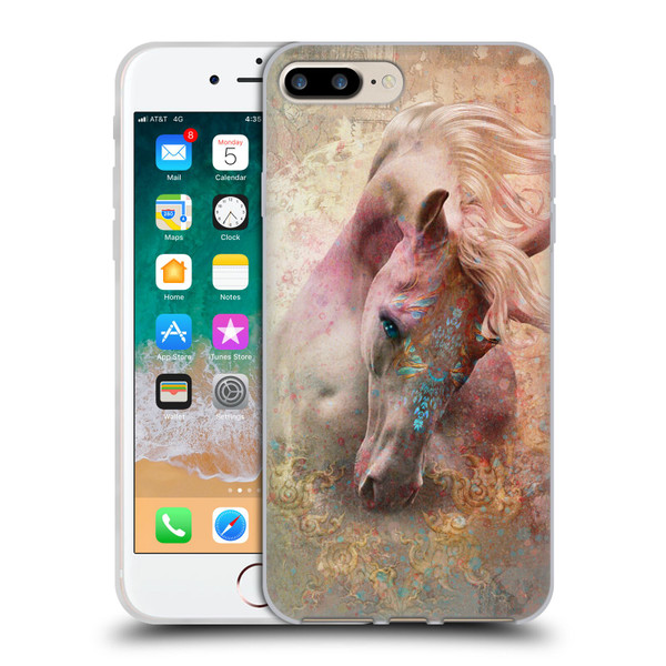 Jena DellaGrottaglia Animals Horse Soft Gel Case for Apple iPhone 7 Plus / iPhone 8 Plus