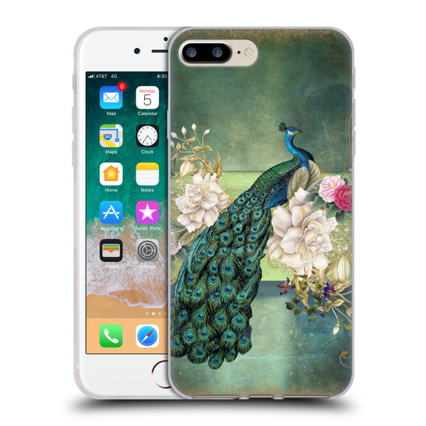 Jena DellaGrottaglia Animals Peacock Soft Gel Case for Apple iPhone 7 Plus / iPhone 8 Plus