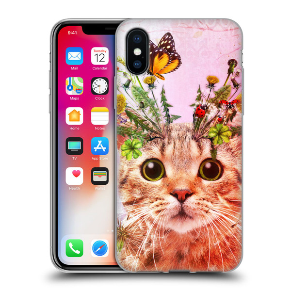 Jena DellaGrottaglia Animals Kitty Soft Gel Case for Apple iPhone X / iPhone XS