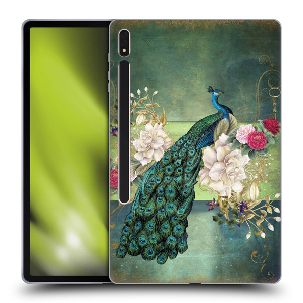 Jena DellaGrottaglia Animals Peacock Soft Gel Case for Samsung Galaxy Tab S8 Plus
