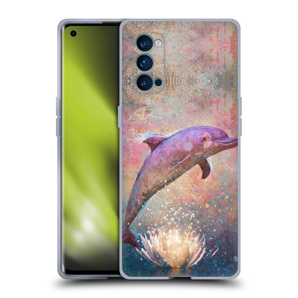 Jena DellaGrottaglia Animals Dolphin Soft Gel Case for OPPO Reno 4 Pro 5G