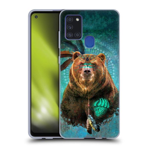 Jena DellaGrottaglia Animals Bear Soft Gel Case for Samsung Galaxy A21s (2020)