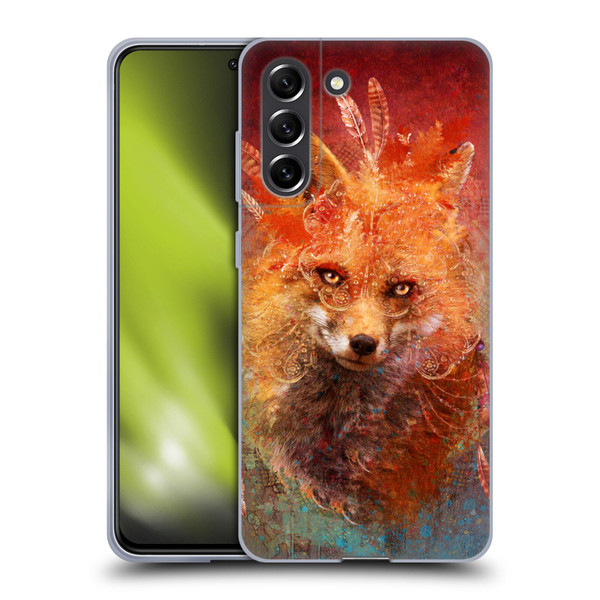 Jena DellaGrottaglia Animals Fox Soft Gel Case for Samsung Galaxy S21 FE 5G