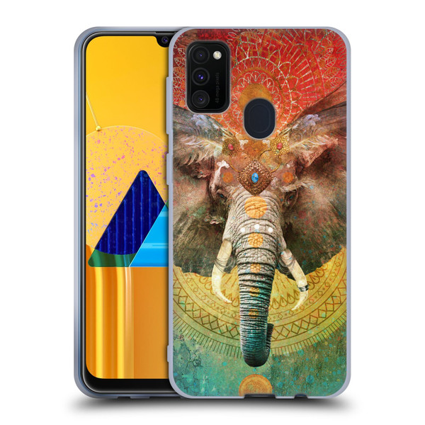 Jena DellaGrottaglia Animals Elephant Soft Gel Case for Samsung Galaxy M30s (2019)/M21 (2020)