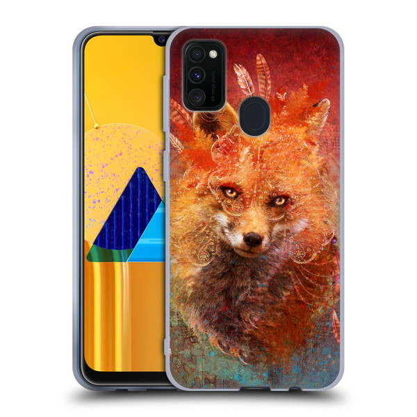 Jena DellaGrottaglia Animals Fox Soft Gel Case for Samsung Galaxy M30s (2019)/M21 (2020)