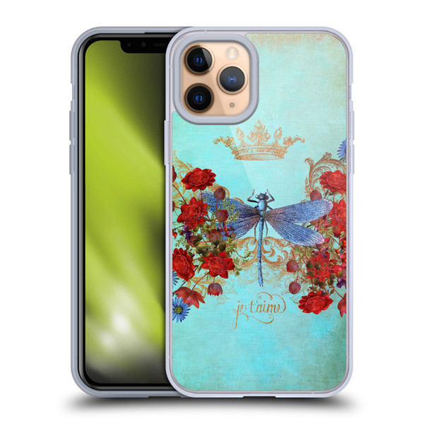 Jena DellaGrottaglia Insects Dragonfly Garden Soft Gel Case for Apple iPhone 11 Pro