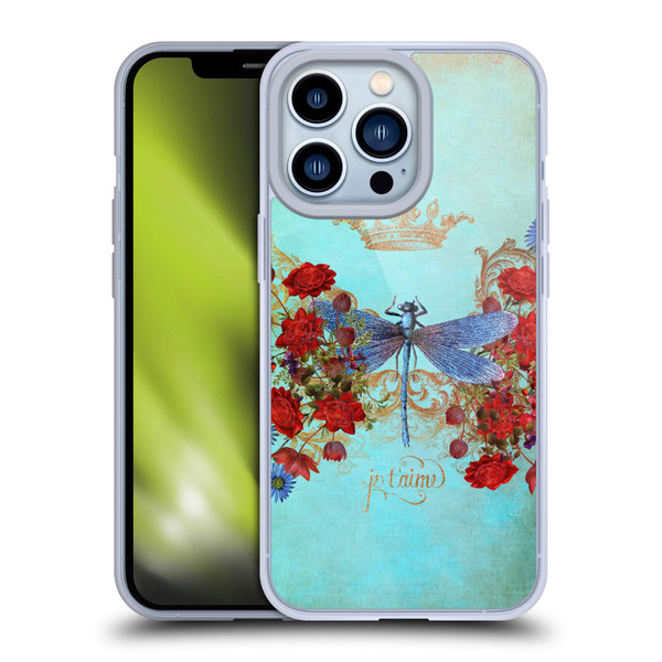 Jena DellaGrottaglia Insects Dragonfly Garden Soft Gel Case for Apple iPhone 13 Pro