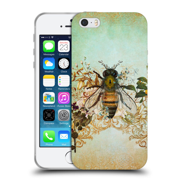 Jena DellaGrottaglia Insects Bee Garden Soft Gel Case for Apple iPhone 5 / 5s / iPhone SE 2016