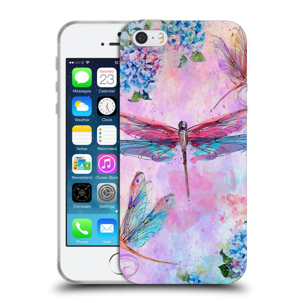 Jena DellaGrottaglia Insects Dragonflies Soft Gel Case for Apple iPhone 5 / 5s / iPhone SE 2016