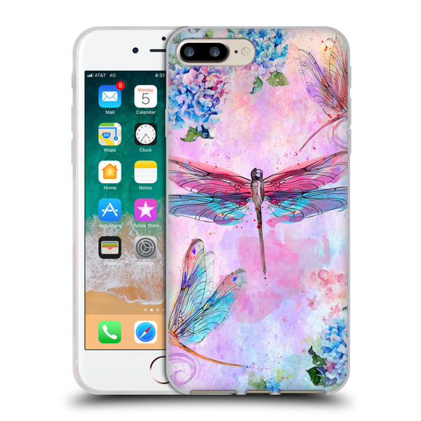 Jena DellaGrottaglia Insects Dragonflies Soft Gel Case for Apple iPhone 7 Plus / iPhone 8 Plus