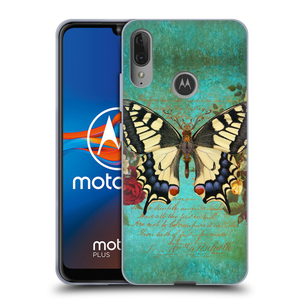 Jena DellaGrottaglia Insects Butterfly Garden Soft Gel Case for Motorola Moto E6 Plus