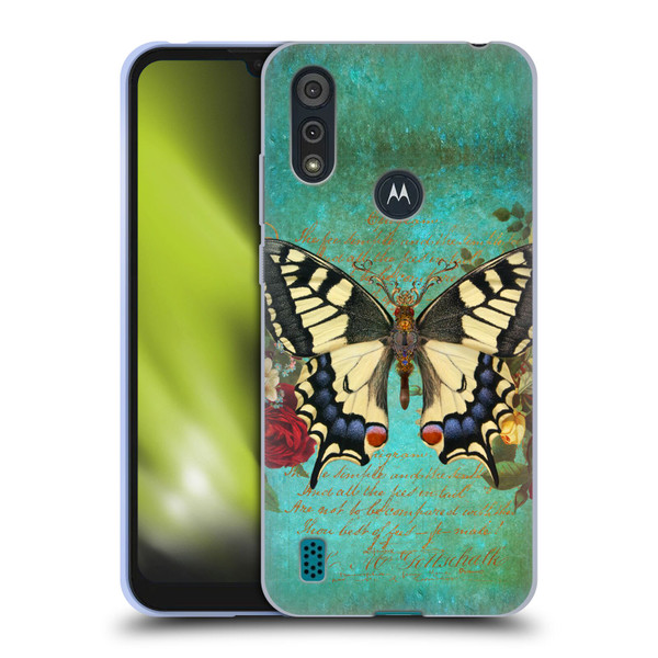 Jena DellaGrottaglia Insects Butterfly Garden Soft Gel Case for Motorola Moto E6s (2020)