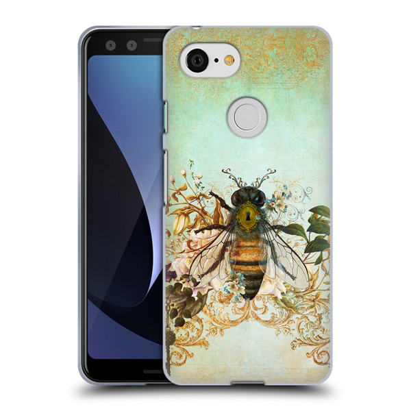Jena DellaGrottaglia Insects Bee Garden Soft Gel Case for Google Pixel 3
