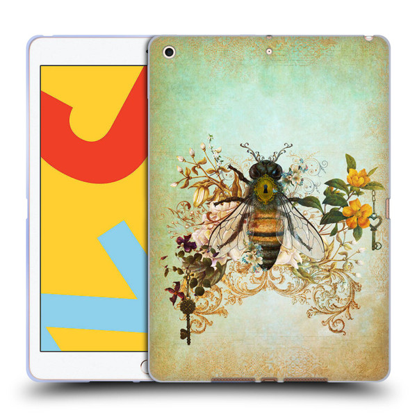 Jena DellaGrottaglia Insects Bee Garden Soft Gel Case for Apple iPad 10.2 2019/2020/2021