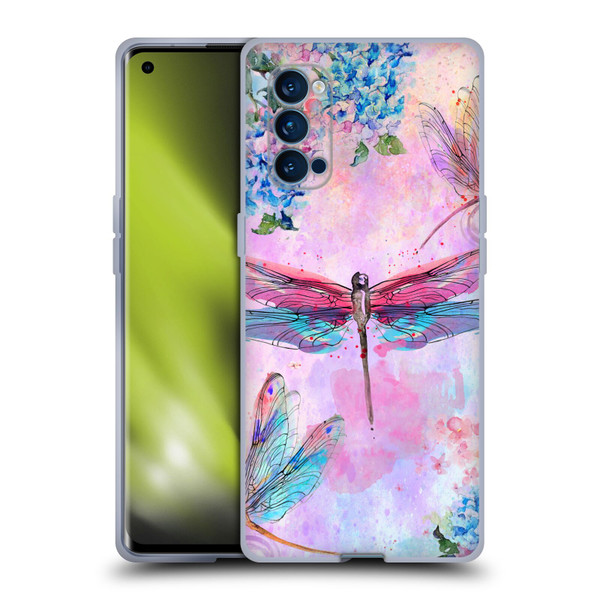 Jena DellaGrottaglia Insects Dragonflies Soft Gel Case for OPPO Reno 4 Pro 5G