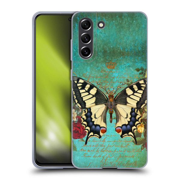 Jena DellaGrottaglia Insects Butterfly Garden Soft Gel Case for Samsung Galaxy S21 FE 5G