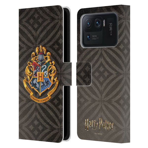 Harry Potter Prisoner Of Azkaban I Hogwarts Crest Leather Book Wallet Case Cover For Xiaomi Mi 11 Ultra