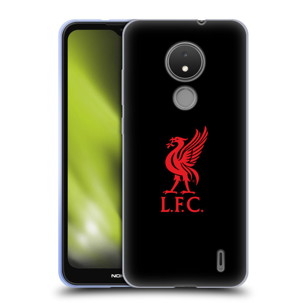 Liverpool Football Club Liver Bird Red Logo On Black Soft Gel Case for Nokia C21