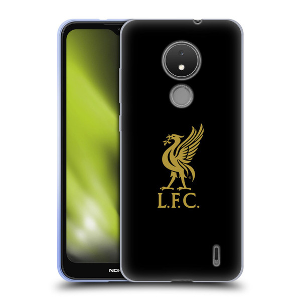 Liverpool Football Club Liver Bird Gold Logo On Black Soft Gel Case for Nokia C21