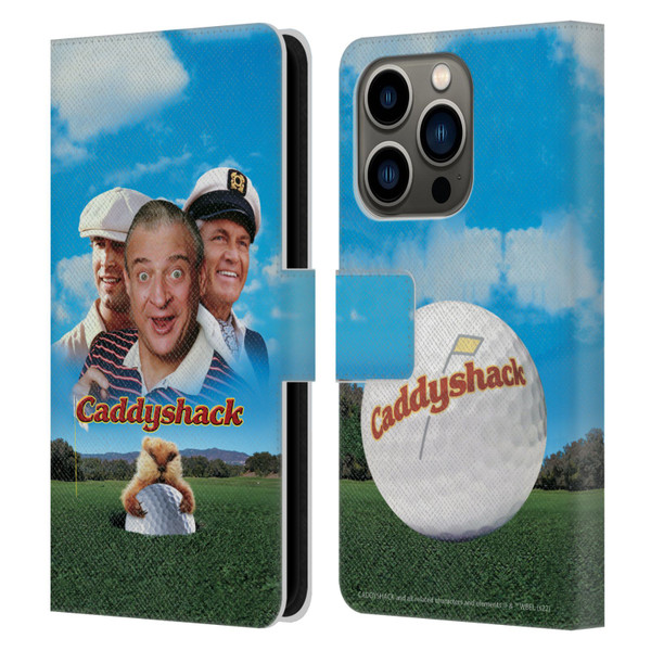Caddyshack Graphics Poster Leather Book Wallet Case Cover For Apple iPhone 14 Pro
