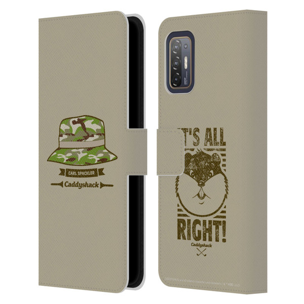 Caddyshack Graphics Carl Spackler Hat Leather Book Wallet Case Cover For HTC Desire 21 Pro 5G