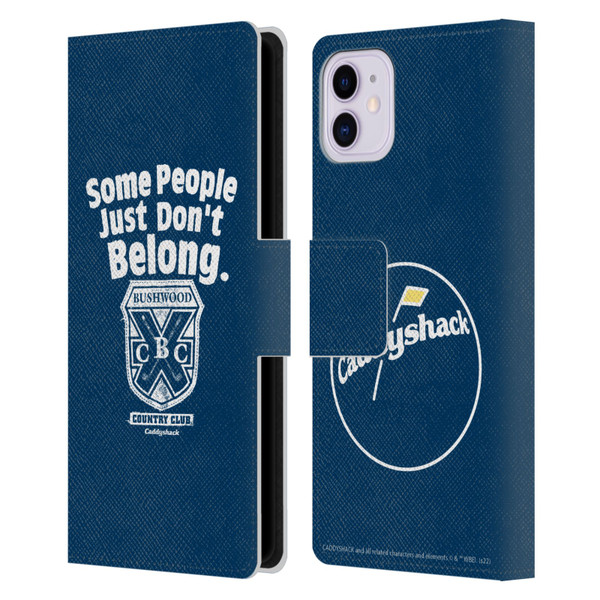 Caddyshack Graphics Some People Just Don't Belong Leather Book Wallet Case Cover For Apple iPhone 11